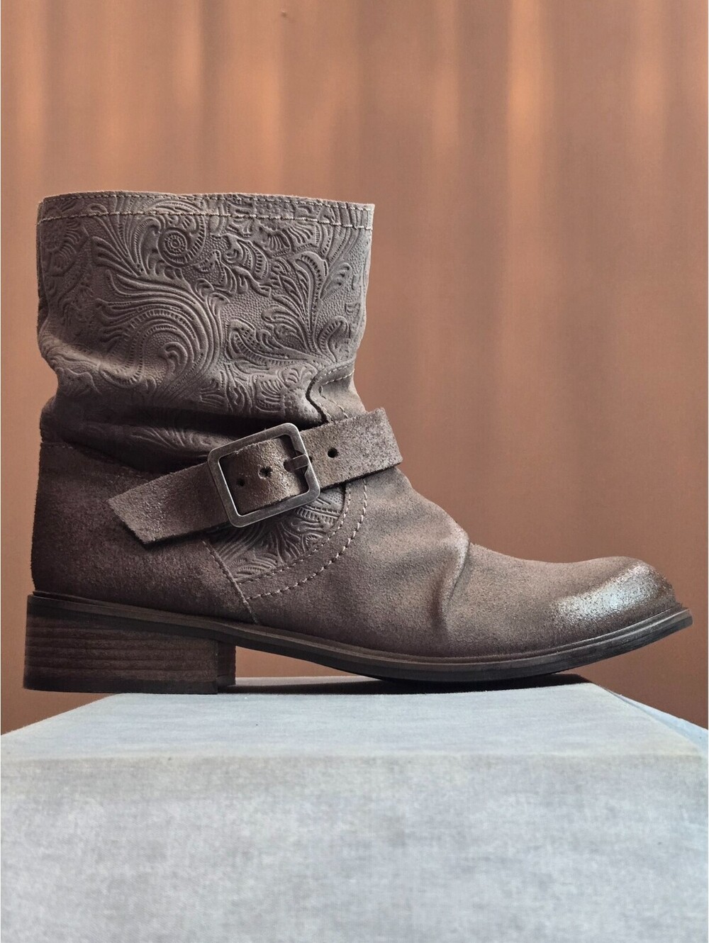 Miz Mooz "Draper" Boots - Grey Suede - Women's 10 (EU 41) BRAND NEW
